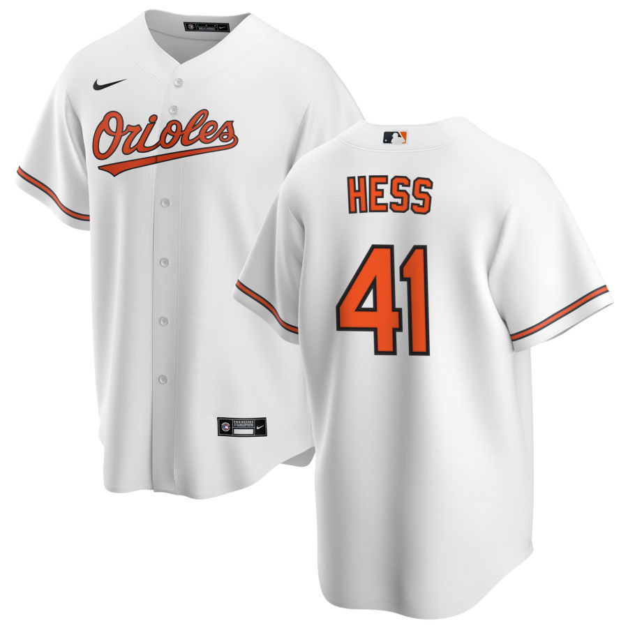 Nike Men #41 David Hess Baltimore Orioles Baseball Jerseys Sale-White